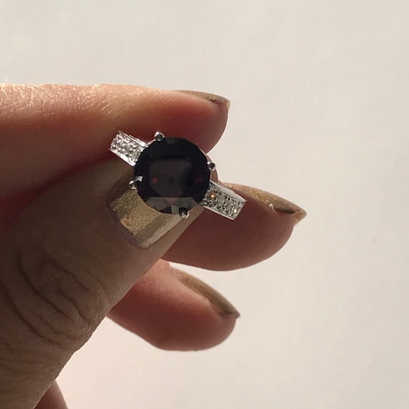 Purple stone ring s5.5 - Picture 5 of 5